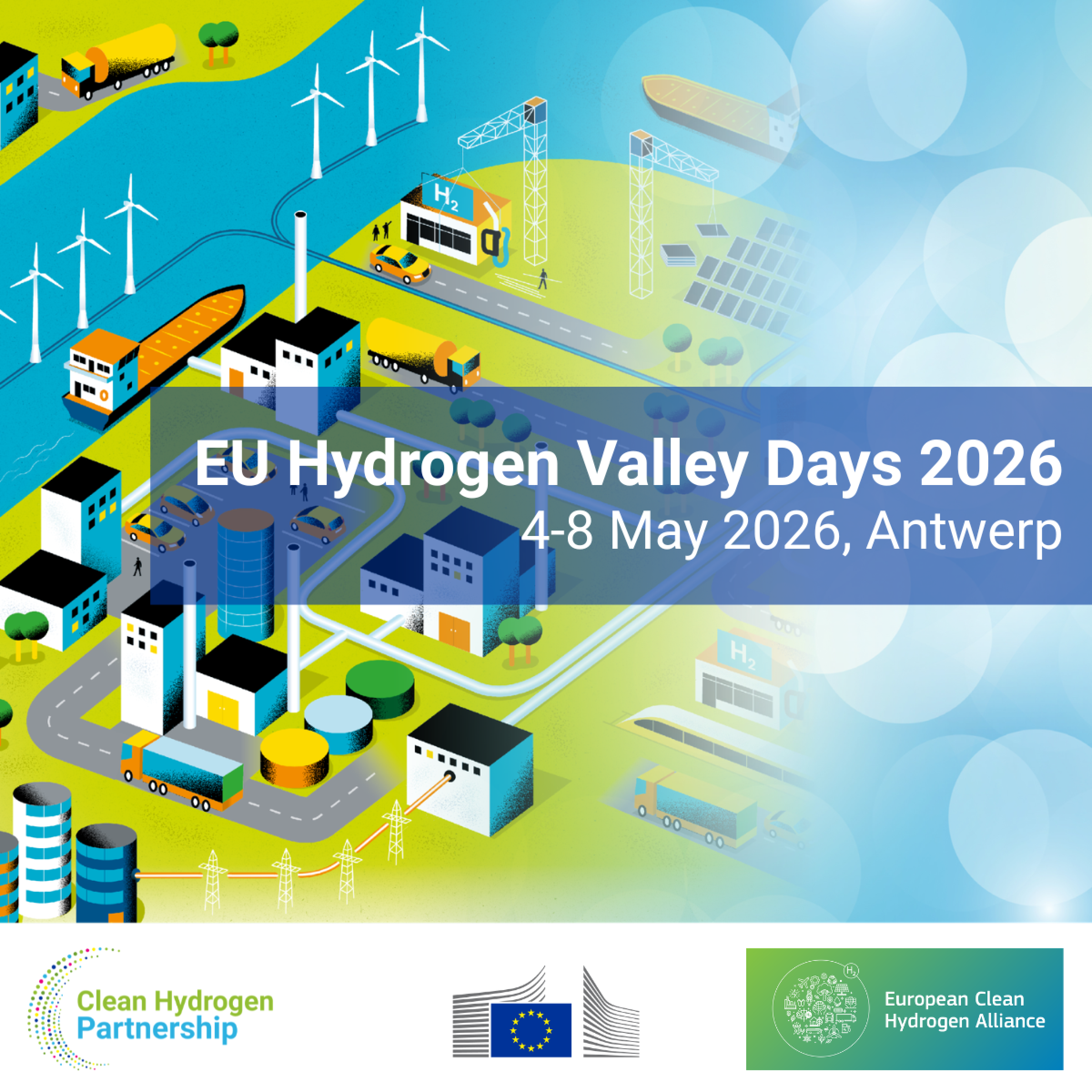 Hydrogen Valleys Days 2026 event at Port House Antwerp - Energy Observer vessel
