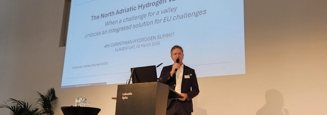 Aleksander Gerbec ECUBES presenting NAHV 2.0 at Carinthian Hydrogen Summit 2026